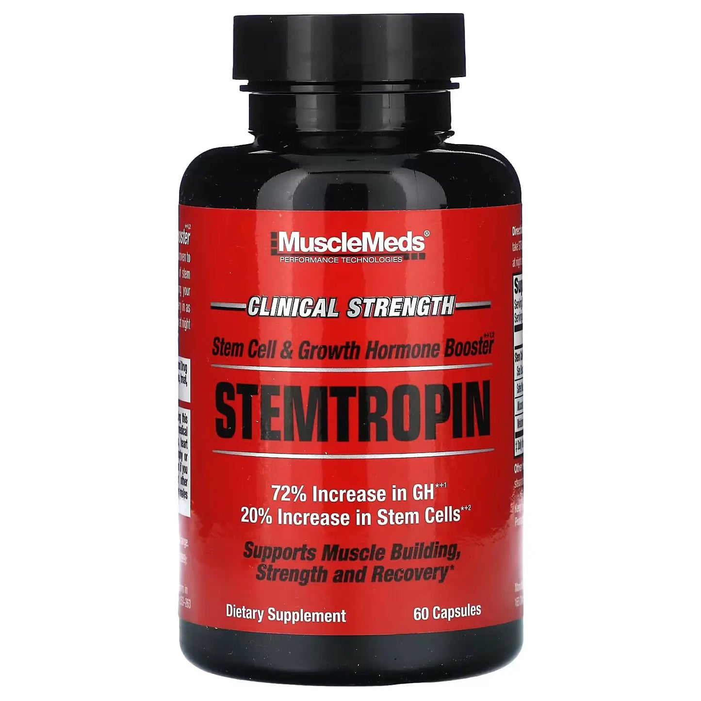 MuscleMeds Stemtropin – Precursor de Células Madre, Hormona de Crecimiento (HGH) y Testosterona (60 Cápsulas)