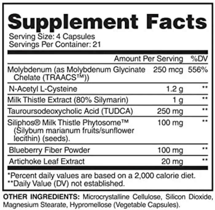 Evogen Liver Longer – Soporte Hepático Premium con TUDCA, NAC y Cardo Mariano (84 Cápsulas)