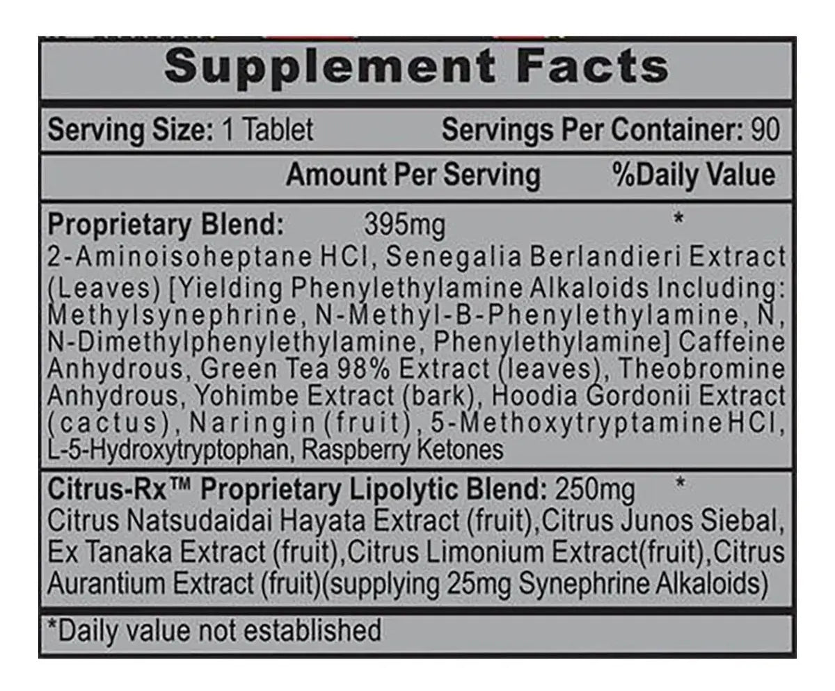 Hi-Tech Pharmaceuticals Lipodrene Xtreme – Termogénico Avanzado de Rápida Acción (90 Tabletas)