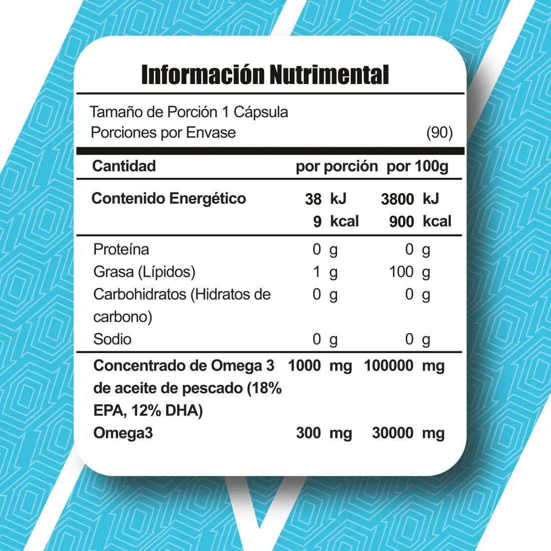 Meta Nutrition Omega 3 – 90 Cápsulas