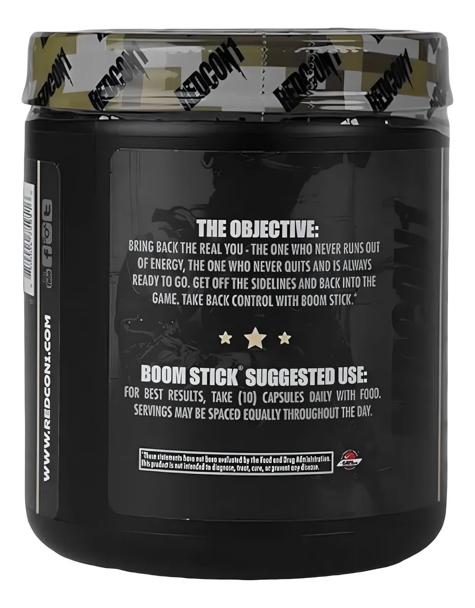 Redcon1 Boom Stick – Soporte de Testosterona de Alta Potencia (100g / 30 Servicios)