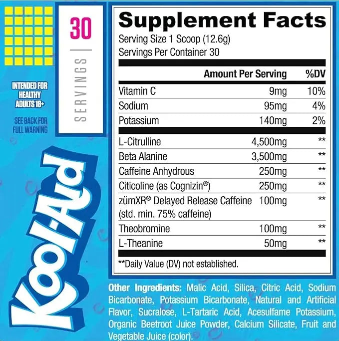Loaded Pre-Workout – Kool Aid (30 Servicios)