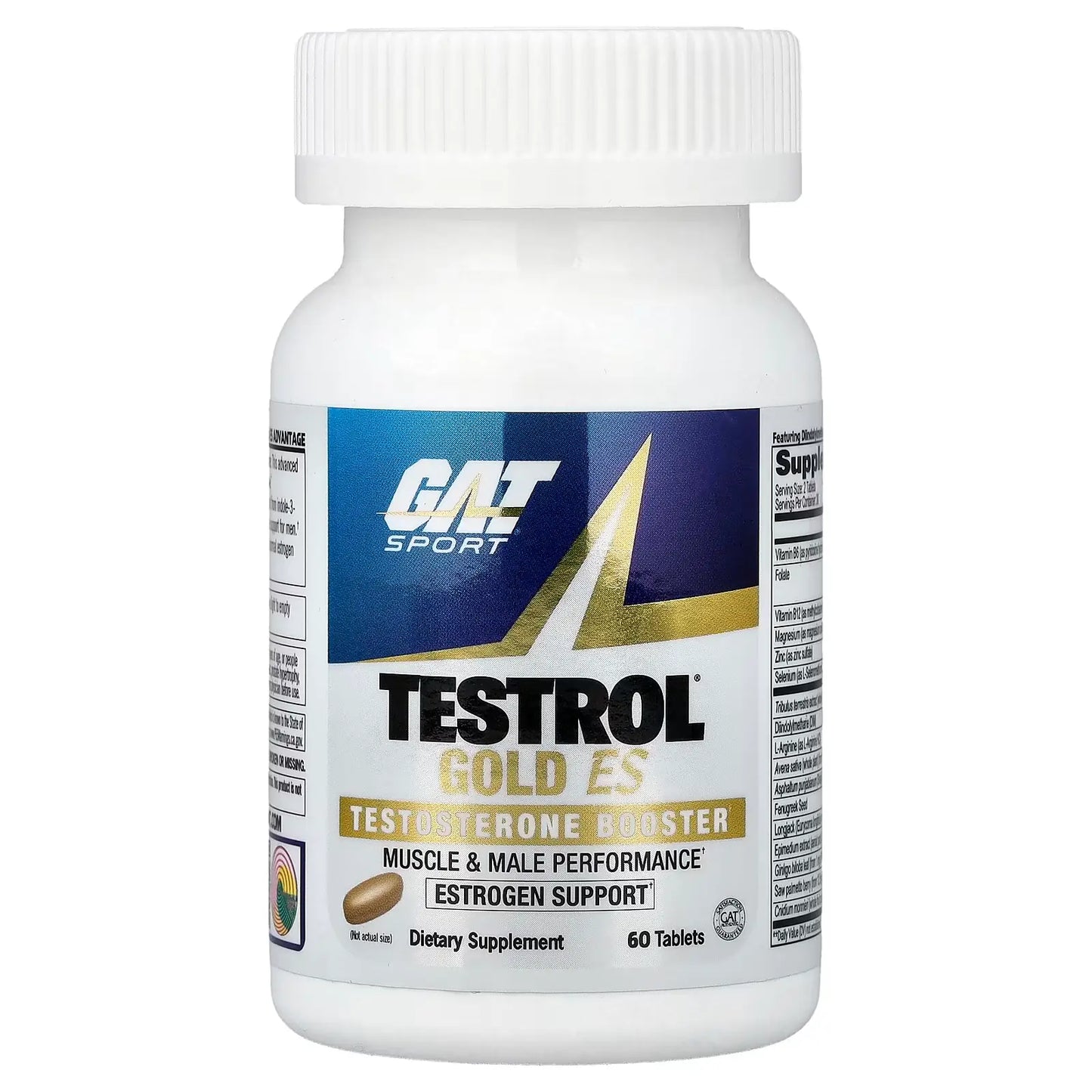 GAT Sport Testrol Gold ES – Precursor de Testosterona con Soporte Estrogénico (60 Tabletas)