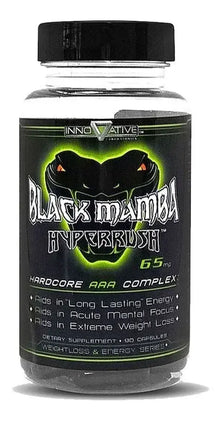 Innovative Labs Black Mamba Hyperrush – Termogénico de Potencia Extrema (90 Cápsulas)