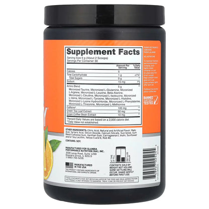 Optimum Nutrition Essential Amino Energy – Energía y Recuperación (270g / 30 Servicios / Sabor Naranja)