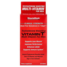 MuscleMeds Vitamin T – Multivitamínico con Soporte Clínico de Testosterona (90 Tabletas)