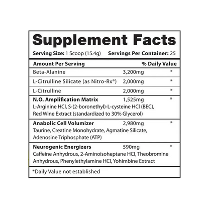 Hi-Tech Pharmaceuticals AMP 3D Pre-Workout
