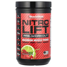 MuscleMeds Nitro Lift – Pre-Workout de Máximo Bombeo y Fuerza (Cherry Lime / 40 Servicios)