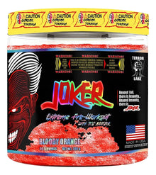 Terror Labz Joker Extreme – Pre-Entreno de Energía Maníaca (300g / 30 Servicios / Sabor Mango)
