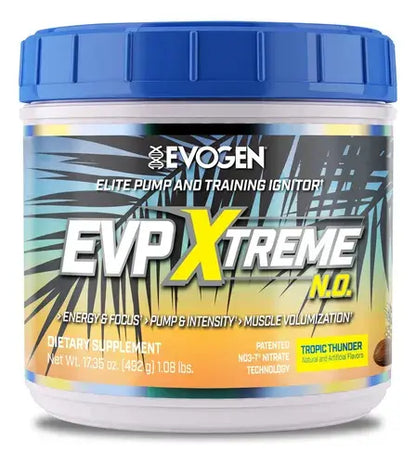 Evogen EVP Xtreme N.O. – Pre-Entreno de Máximo Bombeo y Energía (Tropic Thunder / 40 Servicios)