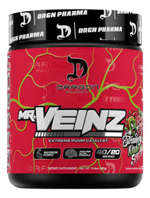 Dragon Pharma Mr. Veinz – Pre-Entreno de Bombeo y Enfoque Nootrópico (40 Servicios)