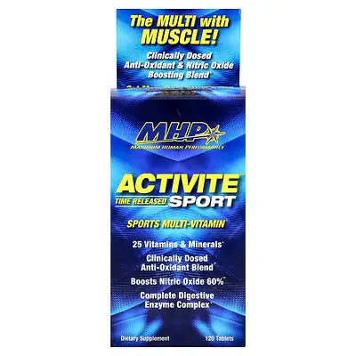 MHP Activite Sport – Multivitamínico de Liberación Prolongada con Enzimas Digestivas (120 Tabletas)