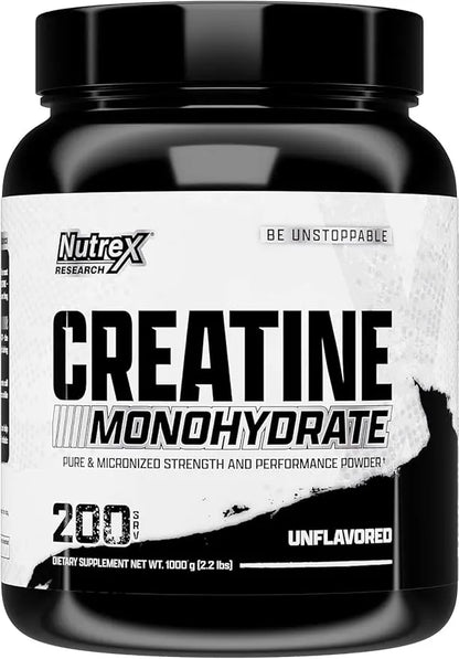 Nutrex Research – Monohidrato de Creatina Micronizada (1000g / 200 Servicios)