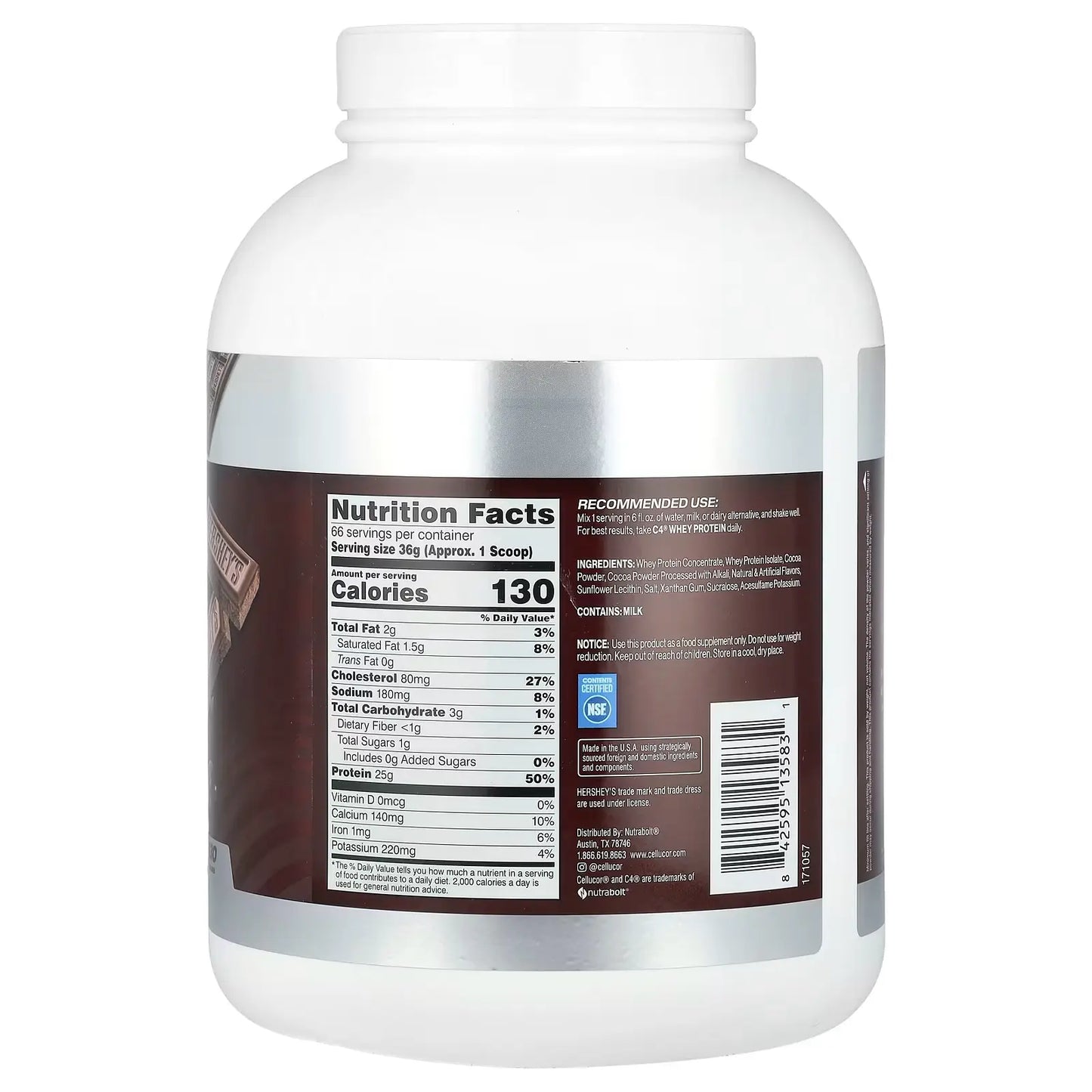 Cellucor C4 Whey – Mezcla de Proteína Aislada y Concentrada (4 Lb)