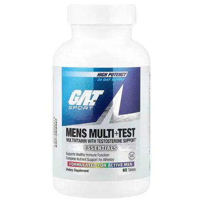 GAT Sport Mens Multi+Test – Multivitamínico con Soporte de Testosterona (60 Tabletas)