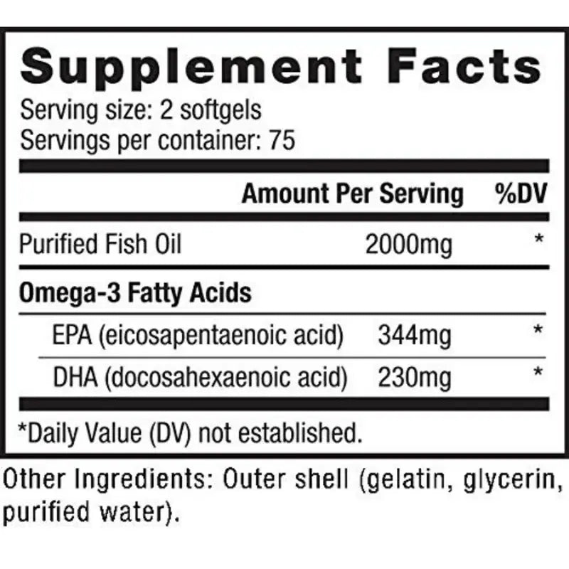 NutraBio Omega-3 – Aceite de Pescado Ultra Purificado y Destilado Molecularmente