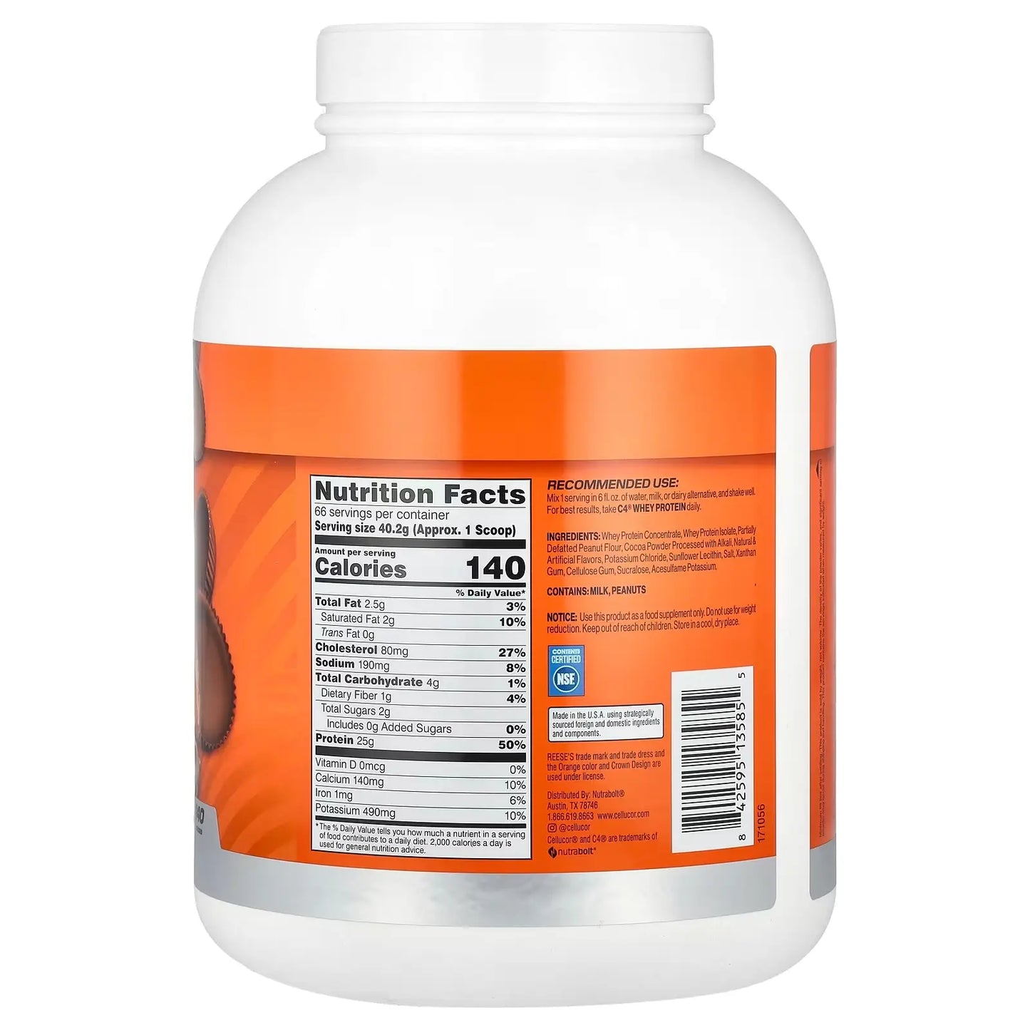 Cellucor C4 Whey – Mezcla de Proteína Aislada y Concentrada (4 Lb)