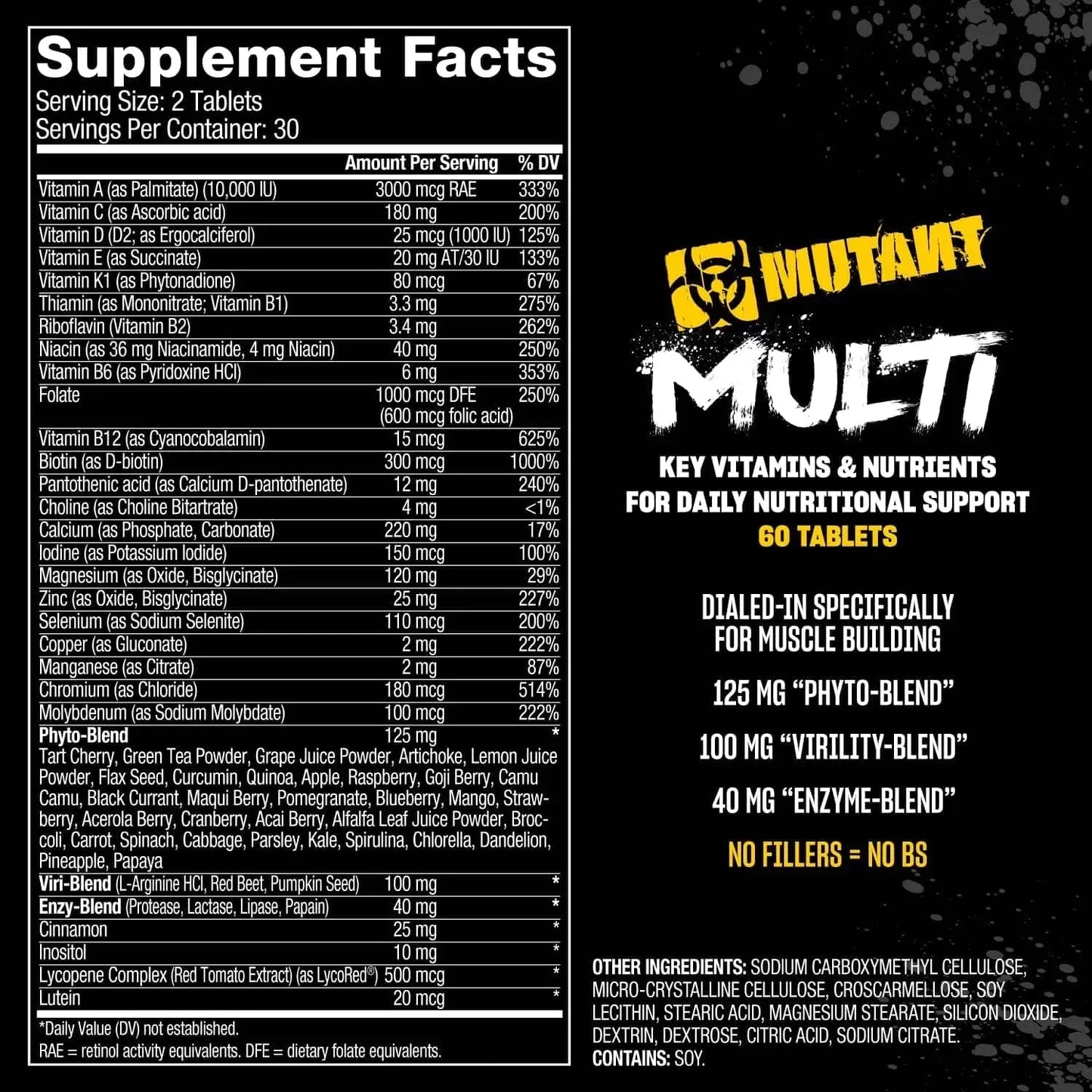 Mutant Multi – Multivitamínico de Alto Rendimiento