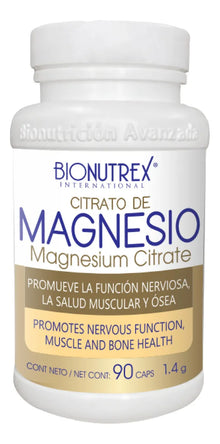 Bionutrex Citrato de Magnesio – Máxima Absorción para Recuperación y Energía (90 Cápsulas)