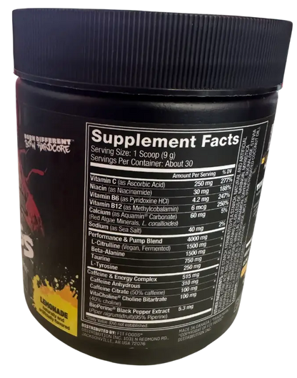 Mutant Madness – Pre-Entreno de Alta Intensidad y Enfoque (30 Servicios / Sin Azúcar)