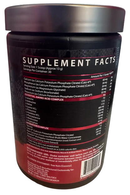 Nutrex EAA + Hydration – Aminoácidos Esenciales y Electrolitos (30 Servicios)