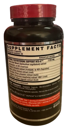 Nutrex Vitrix – Potenciador de Testosterona y Vitalidad de Acción Rápida (80 Cápsulas Líquidas)