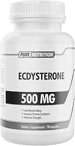 Pure Nutrition Ecdysterone – Potenciador Anabólico Natural de Alta Concentración (500mg / 90 Cápsulas)
