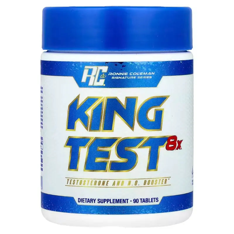 Ronnie Coleman King Test 8X – Potenciador de Testosterona y Vitalidad (90 Tabletas)