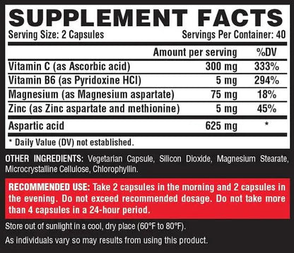 Nutrex Vitrix – Potenciador de Testosterona y Vitalidad de Acción Rápida (80 Cápsulas Líquidas)