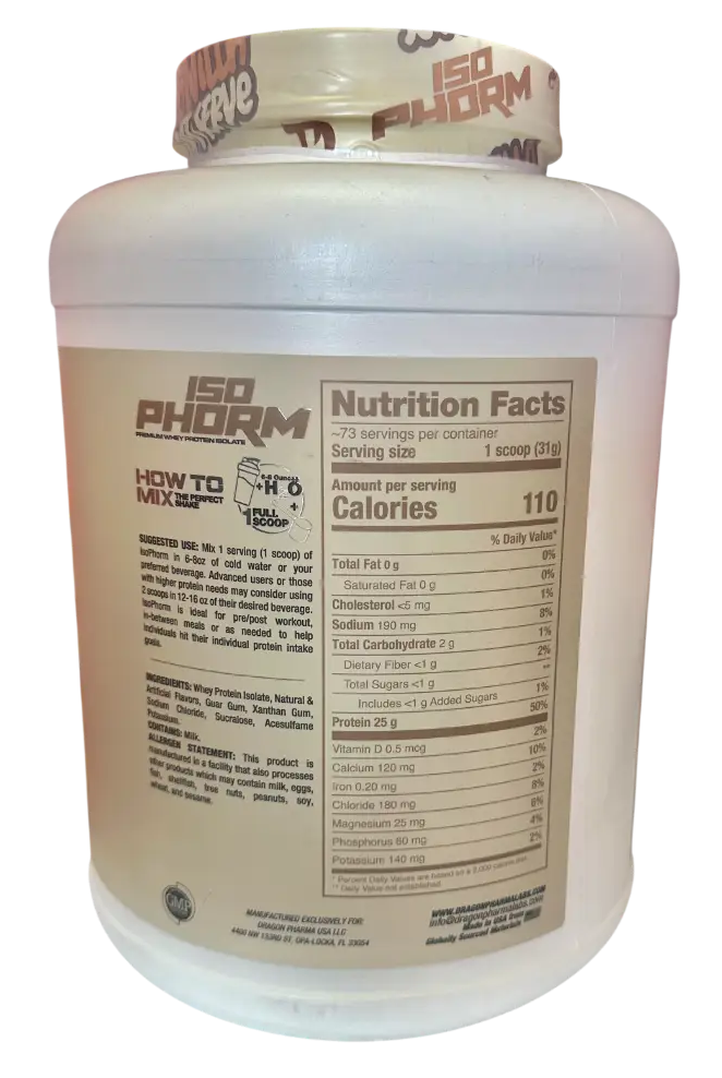 Dragon Pharma IsoPhorm – Proteína Isolatada Hidrolizada (5 Lb)