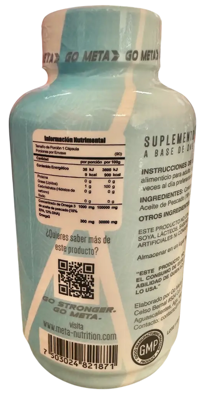 Meta Nutrition Omega 3 – 90 Cápsulas