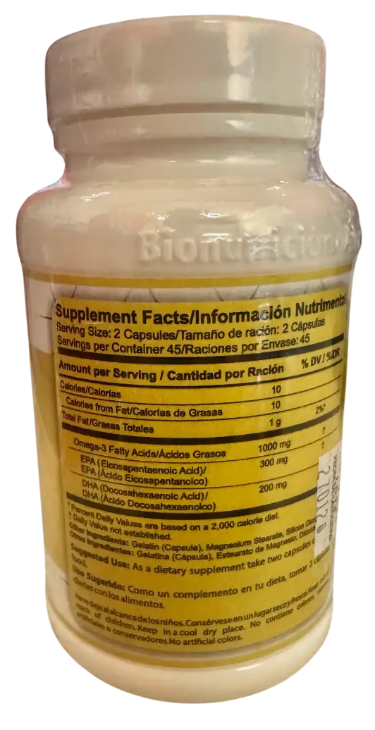 Bionutrex Omega 3 – 100 Cápsulas