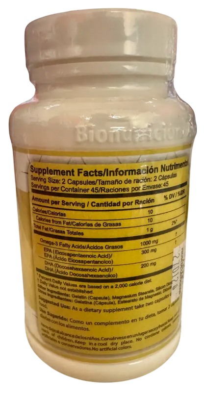 Bionutrex Omega 3 – 100 Cápsulas