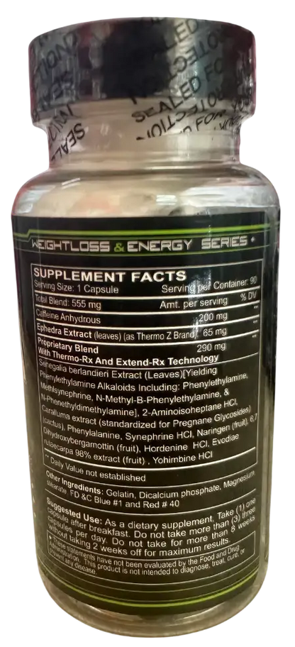 Innovative Labs Black Mamba Hyperrush – Termogénico de Potencia Extrema (90 Cápsulas)