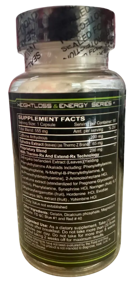 Hi-Tech Pharmaceuticals Lipodrene Hardcore – Termogénico de Alta Potencia (90 Tabletas)