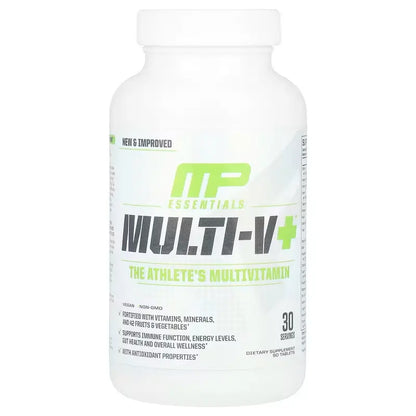 MusclePharm Essentials Multi-V+ – Multivitamínico de Alto Rendimiento y Soporte Articular (30 Servicios)