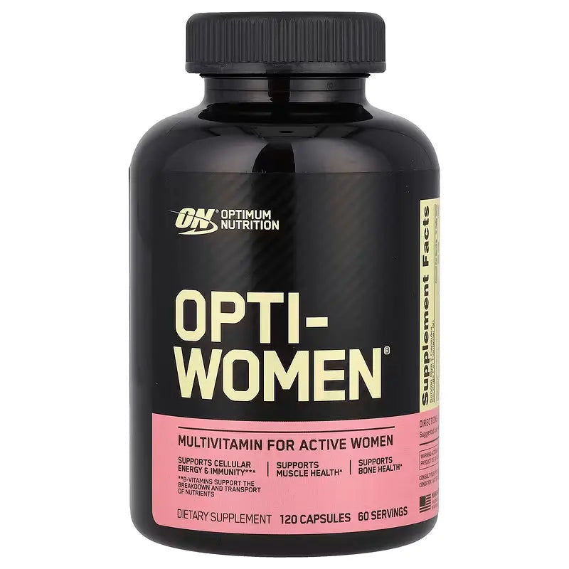 Optimum Nutrition Opti-Women – Multivitamínico de Alto Rendimiento para Mujeres (120 Cápsulas)