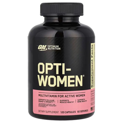 Optimum Nutrition Opti-Women – Multivitamínico de Alto Rendimiento para Mujeres (120 Cápsulas)