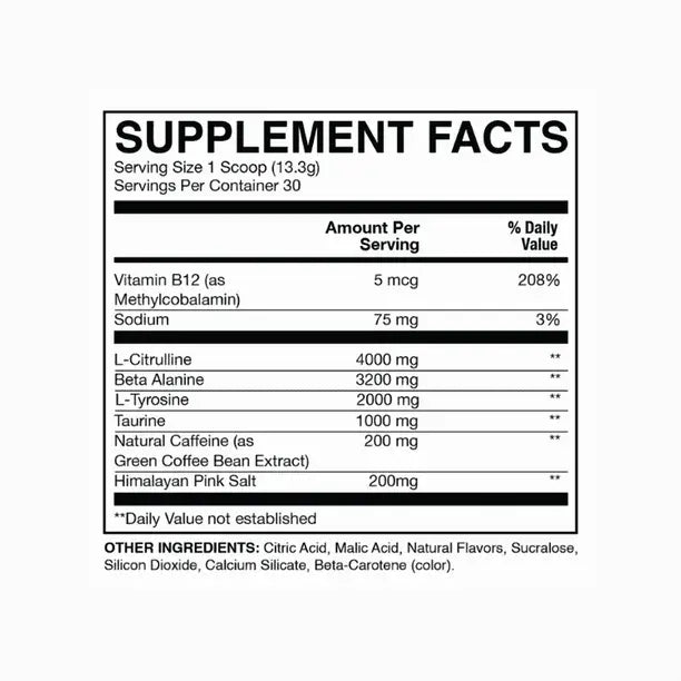 Raw Cbum Essential Pre-Workout – Sabor Champion Mentality (30 Servicios)
