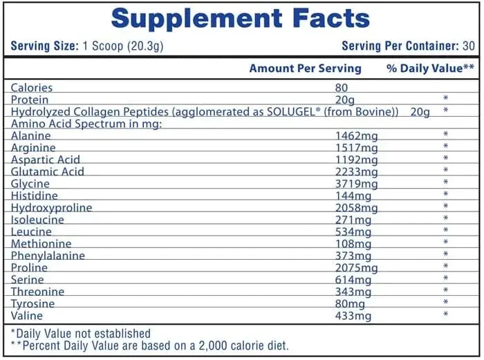 Hi-Tech Pharmaceuticals Collagen Peptides – Péptidos de Colágeno Hidrolizado e Instantanizado (609g / 30 Servicios)