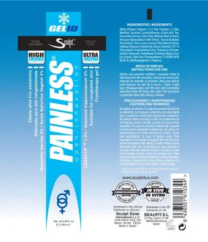 SteelFit Painless – Gel de Alivio Inmediato para Dolor Articular y Muscular (100 ml / 3.4 oz)