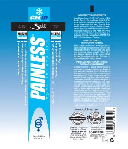 SteelFit Painless – Gel de Alivio Inmediato para Dolor Articular y Muscular (100 ml / 3.4 oz)