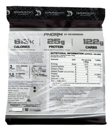 Dragon Pharma MassPhorm – Ganador de Masa Premium con Enzimas Digestivas (12 lb / 5.4 kg)