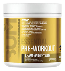 Raw Cbum Essential Pre-Workout – Sabor Champion Mentality (30 Servicios)