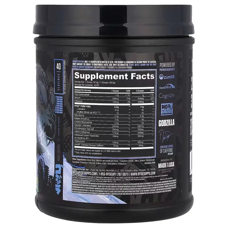 RYSE Godzilla Pre-Workout – 1.74 lbs (776 g)