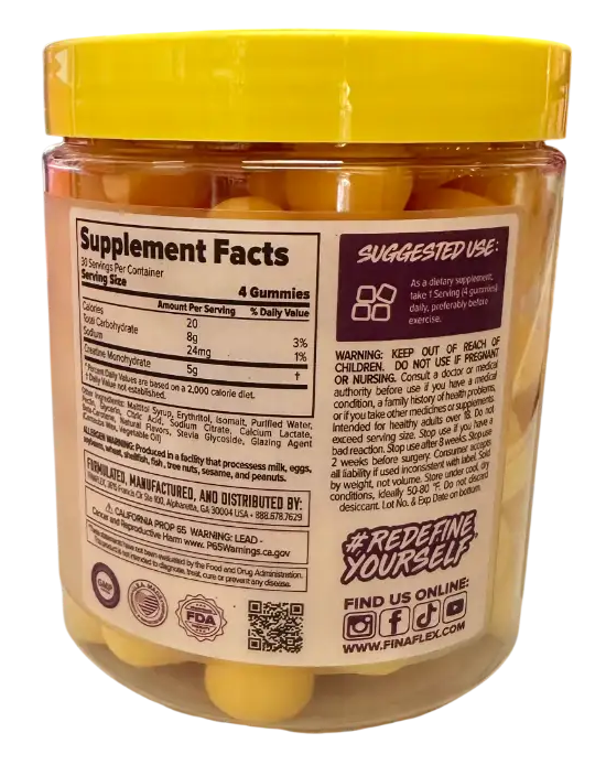 Finaflex Creatine Gummies – Monohidrato de Creatina en Gomitas (120 Gomitas)