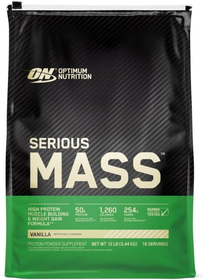 Optimum Nutrition Serious Mass – Ganador de Peso Extremo - (12 lb / 5.4 kg)