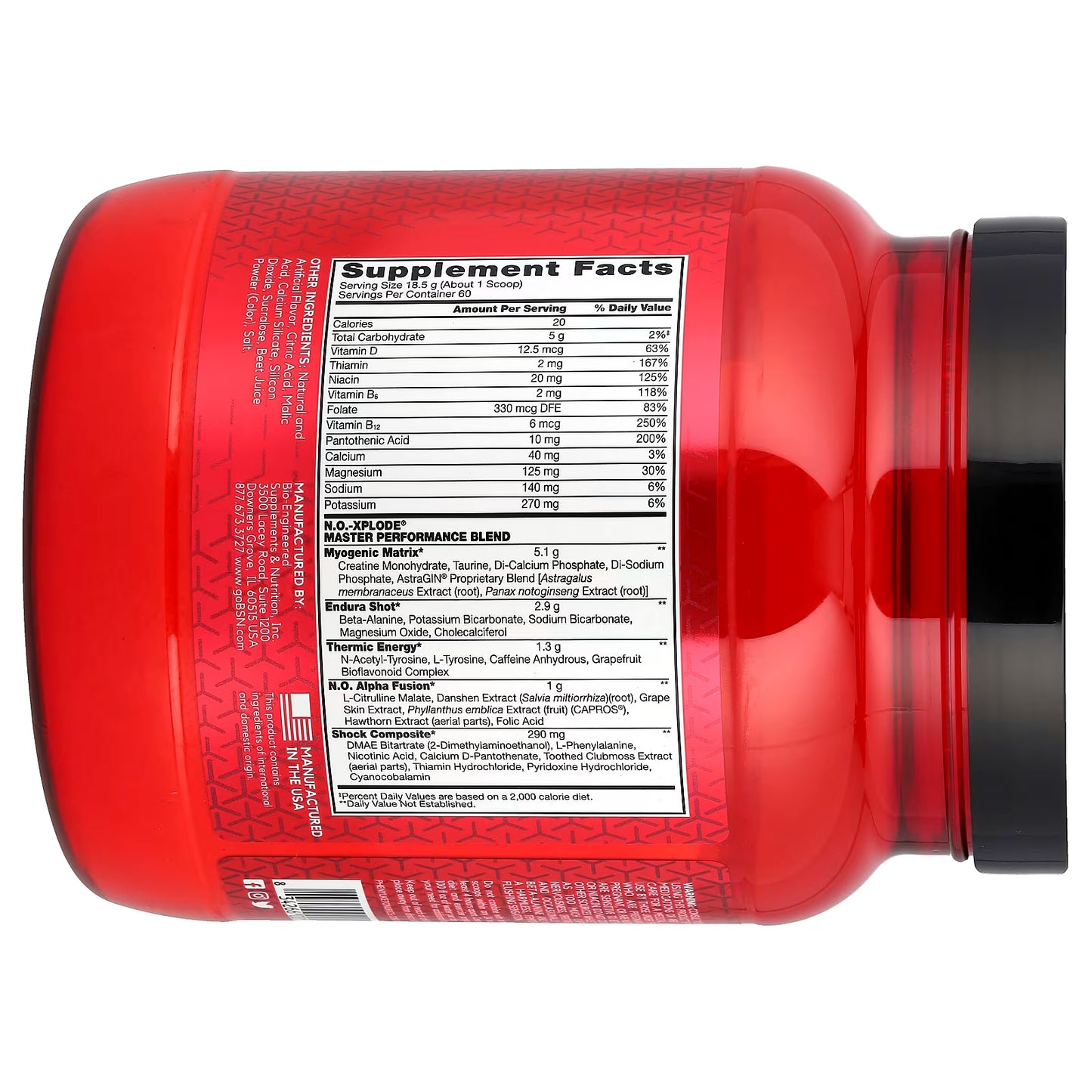 BSN N.O.-XPLODE Legendary Pre-Workout – 2.45 lbs (1.11 kg)