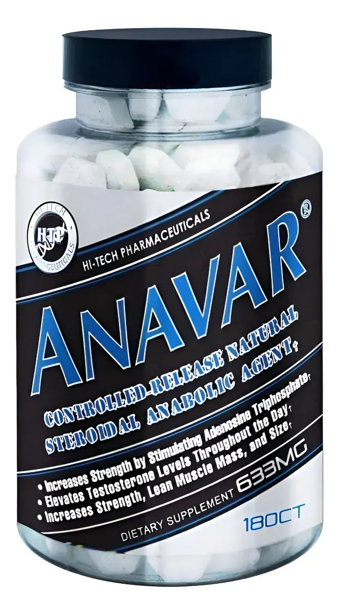 Hi-Tech Pharmaceuticals Anavar – Activador de Síntesis de Proteína y Óxido Nítrico (180 Tabletas)