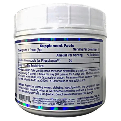 Hi-Tech Pharmaceuticals Monohidrato de Creatina Micronizada (400g / 80 Servicios)